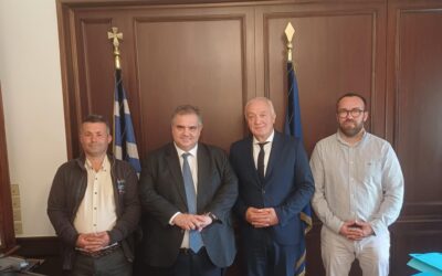 ΔΕΛΤΙΟ ΤΥΠΟΥ -Συνάντηση εργασίας με τον Αναπληρωτή Υπουργό Εσωτερικών Βασίλη Σπανάκη.